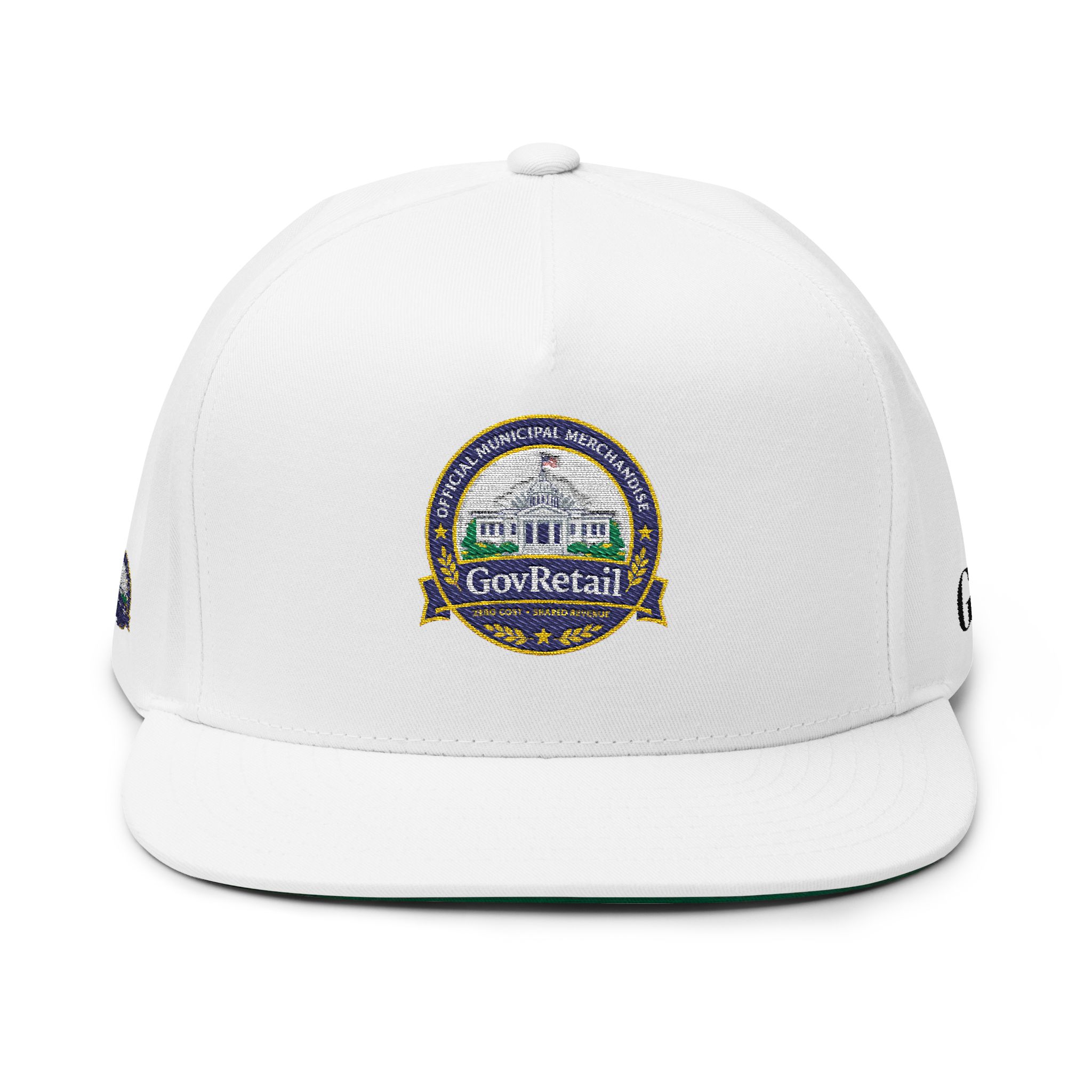 Embroidered Flat Bill Cap: Town of GovRetail