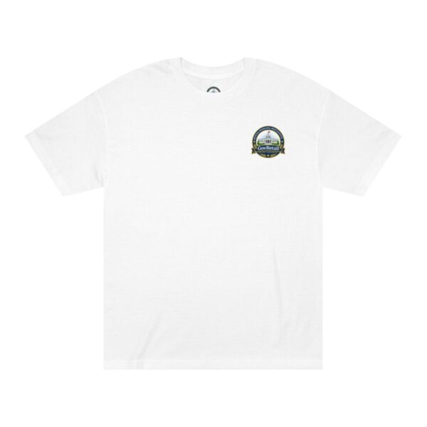 Logo Tee — Chest Emblem & Back Arch Graphic: Town of GovRetail