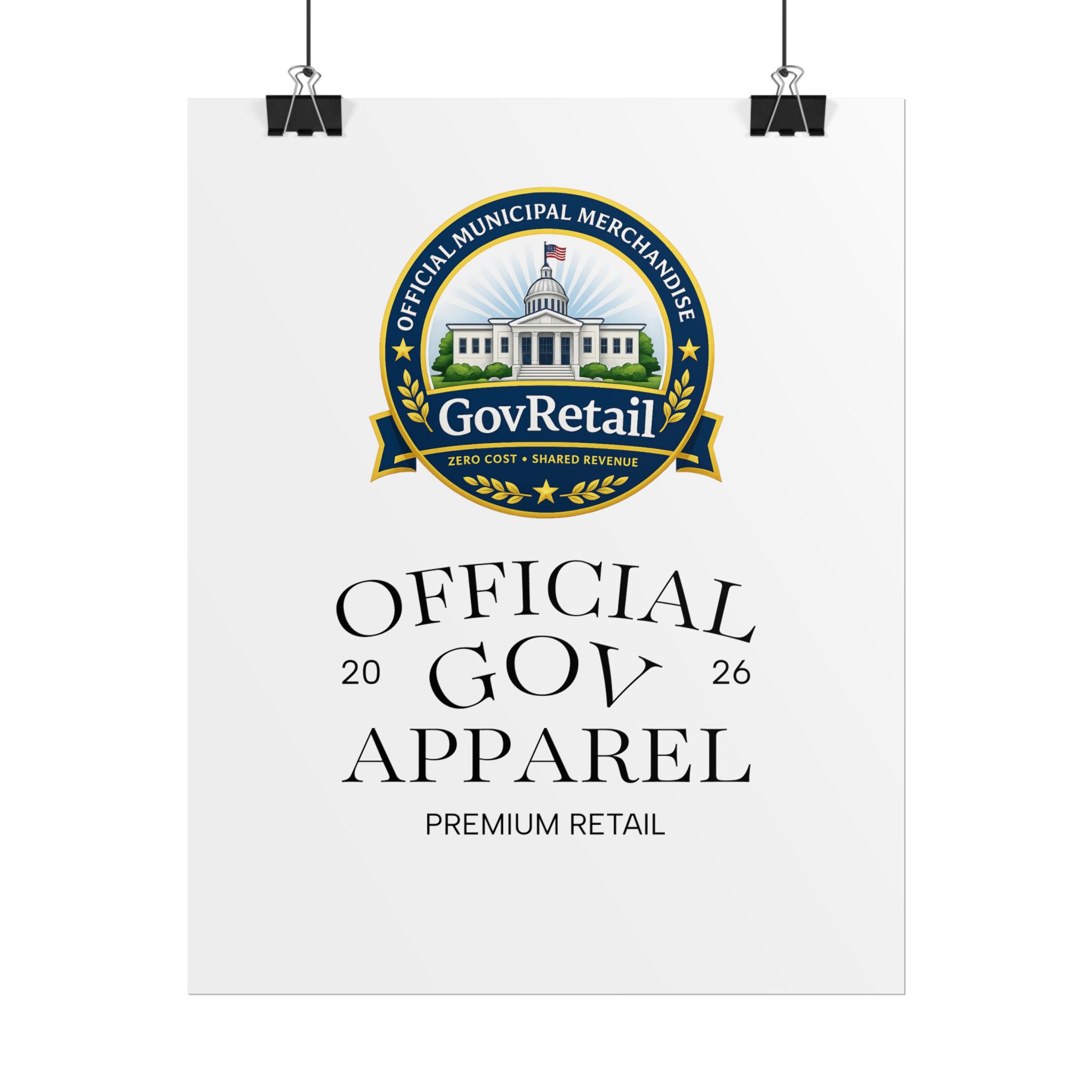 Rolled Poster: Town of GovRetail