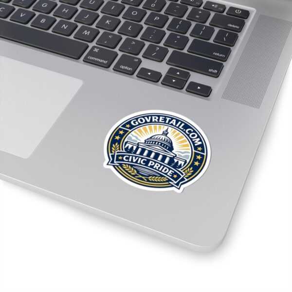 Civic Pride Kiss-Cut Sticker — GovRetail.com Capitol Emblem
