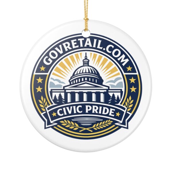 Civic Pride Ceramic Ornament: Town of GovRetail.com