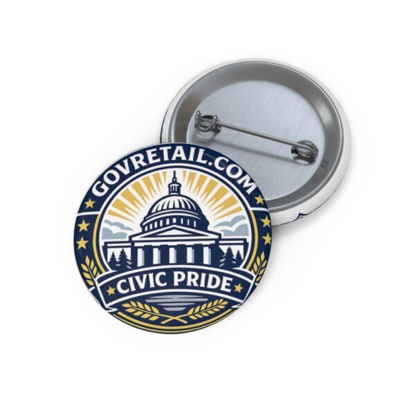 Civic Pride Pin Button Badge: Town of GovRetail.com