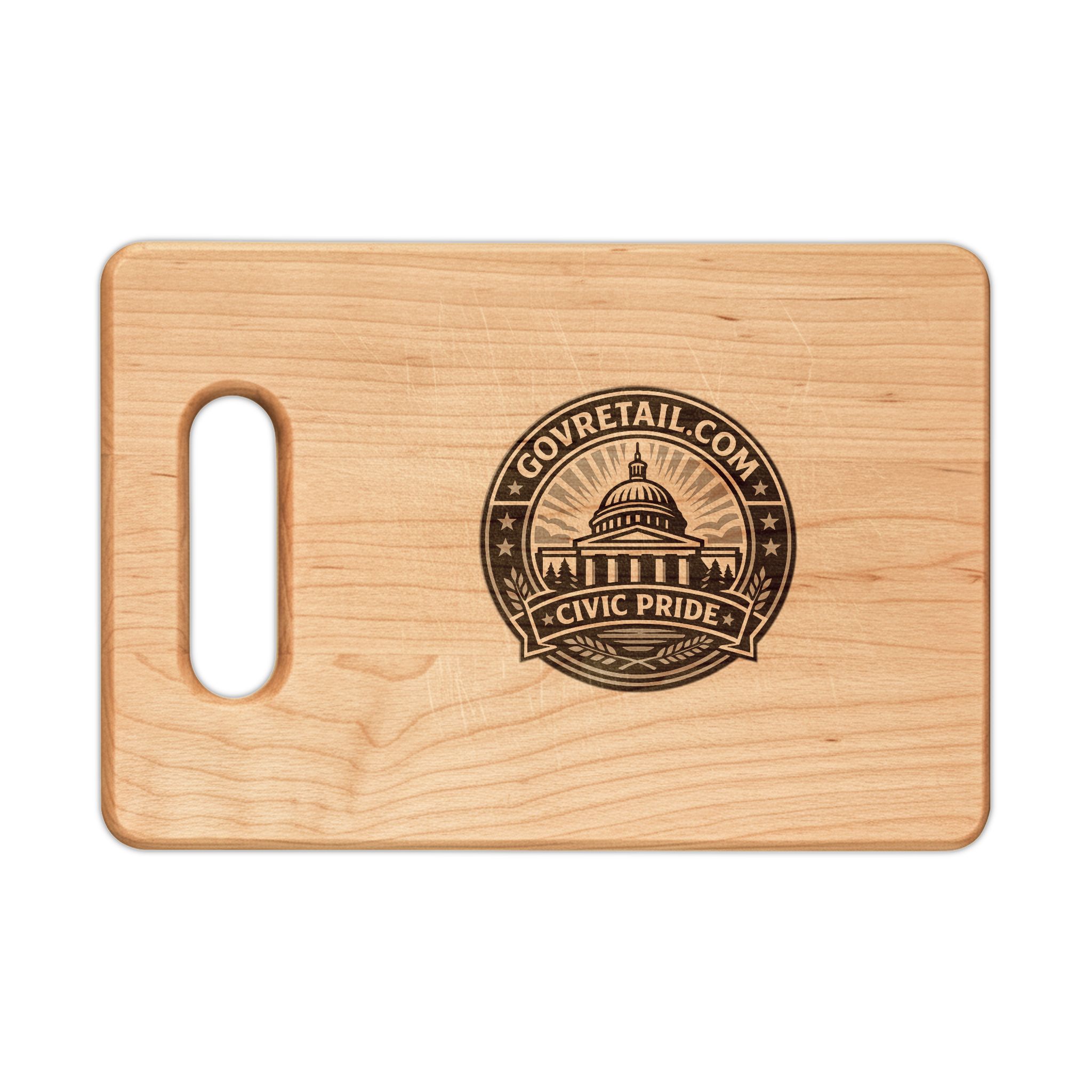 Engraved Wooden Cutting Board: Town of GovRetail.com